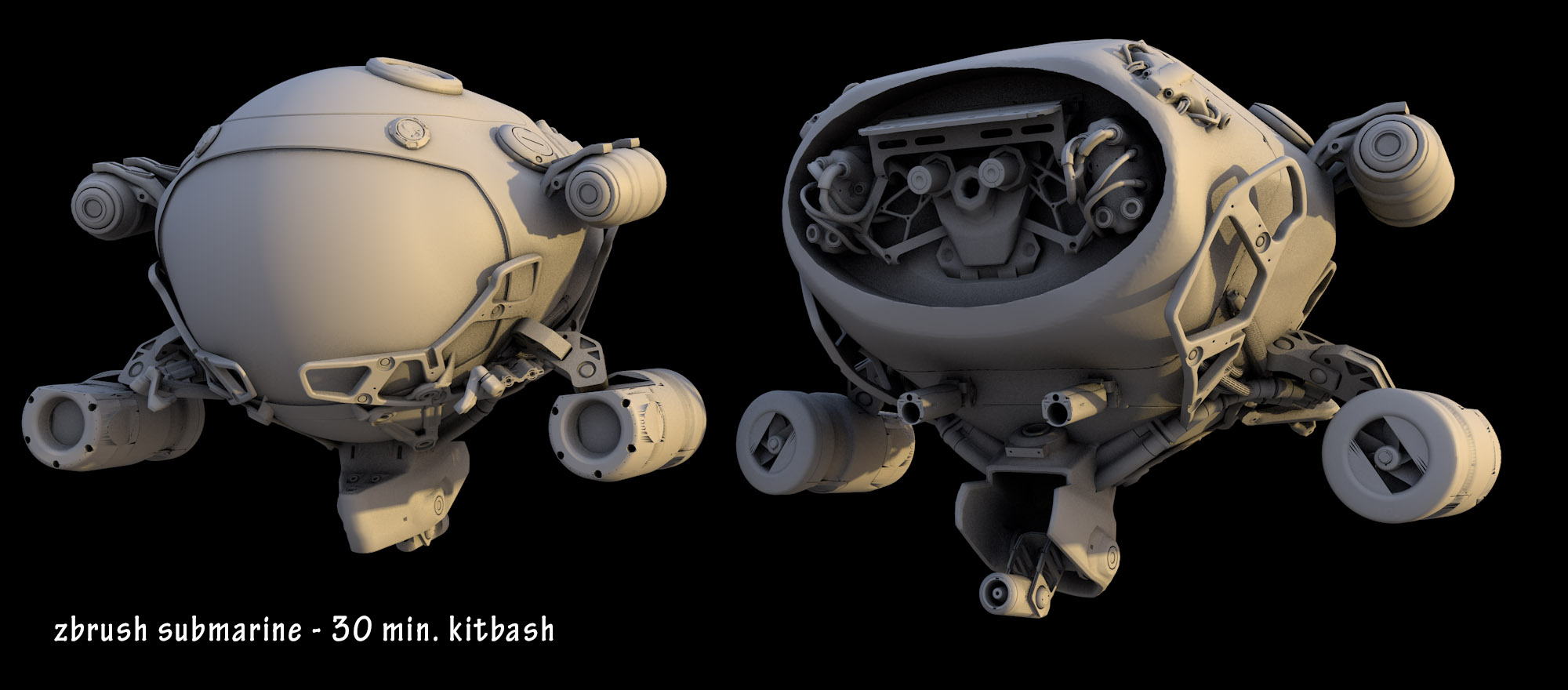 Arrival - Zbrush submarine concept